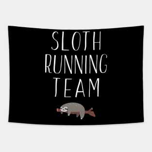 Sloth Running Team Lazy Sleepy Sloth Sleeping Tapestry