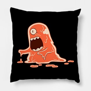 Orange Monster Angry Pillow