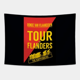 Tour of Flanders Ronde Van Vlaanderen Bicycle Racing Print Tapestry