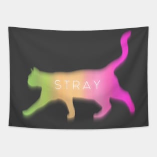 Stray Cat - Pastel Multicolor Tapestry