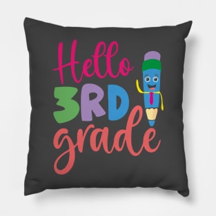 3nd Grade Second hello First Day of School Pillow