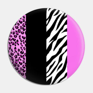 Leopard Print, Zebra Print, Animal Print, Pink Pin