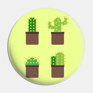 Four Cacti Pin