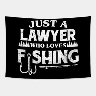 Just a Lawyer who loves fishing Tapestry