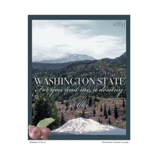 Washington State Poster Art T-Shirt