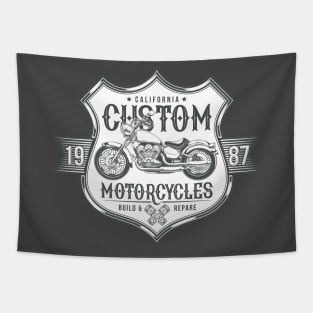 Custom Motorcycles Tapestry