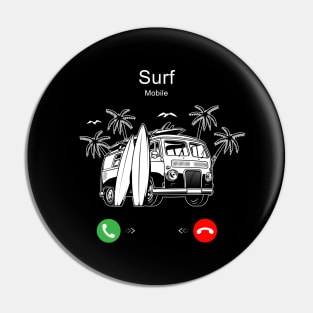 Surf is Calling Pin