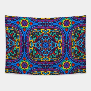 Colorful Oriental Rug Mandala Boho Pattern Tapestry