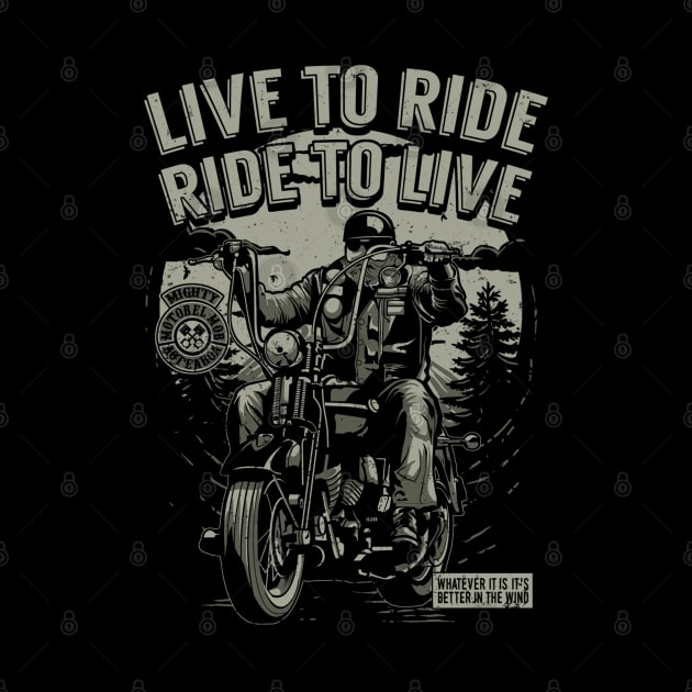 Ride2Live by Dark Planet Tees