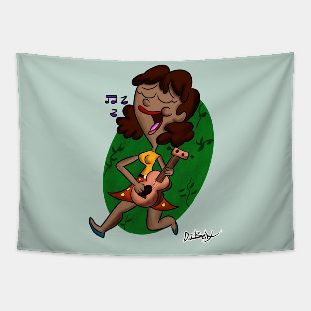 A Strummin' Song Tapestry by D.J. Berry