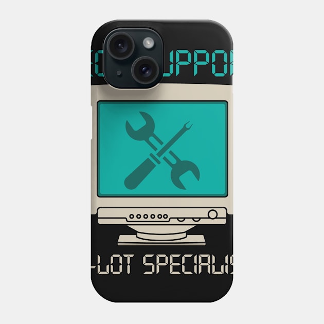 Tech Support ID10T Specialist Phone Case by seiuwe