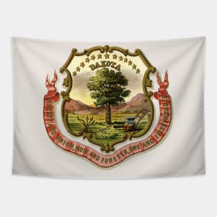 1876 Dakota Territory Coat of Arms Tapestry