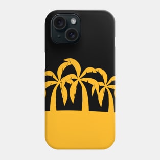 TROPICAL Palm Trees Black Phone Case