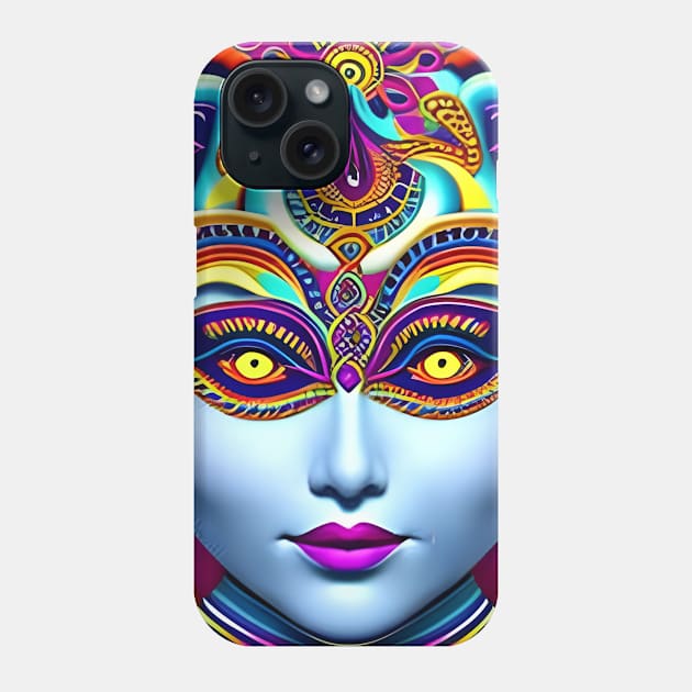 Catgirl DMTfied (8) - Trippy Psychedelic Art Phone Case by TheThirdEye