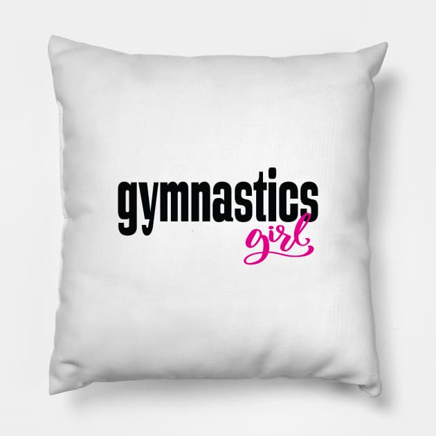 Gymnastics Girl Pillow by ProjectX23Red