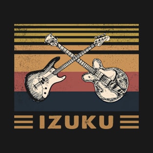 Retro Design Izuku Proud Name Guitars Anime T-Shirt