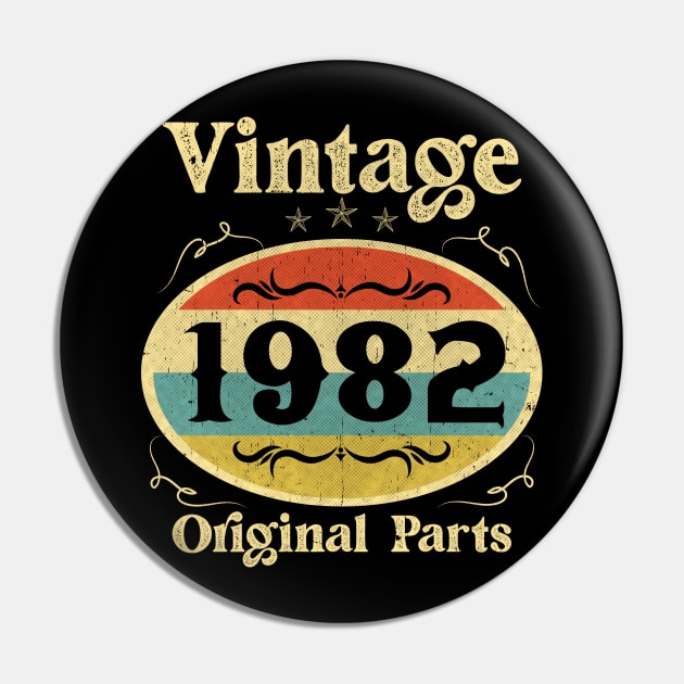 41 Years Old Vintage 1982 Limited Edition 41St Birthday Pin by Inkwork Otherworlds