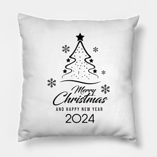 Merry christmas and happy new year Pillow