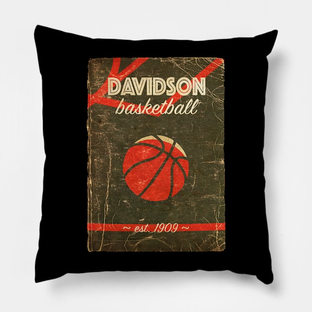 COVER SPORT - SPORT ILLUSTRATED - DAVIDSON BASKETBALL 1909 Pillow by FALORI