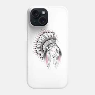 Indian Headdress Pink Version Phone Case