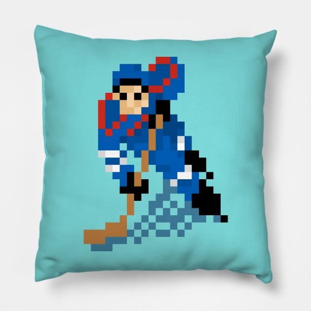 16-Bit Ice Hockey - Quebec Pillow by The Pixel League