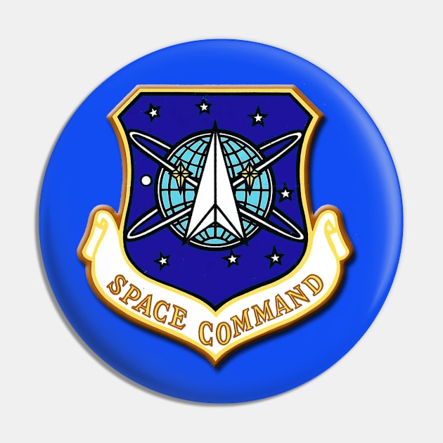 Vintage Space Command Emblem Pin by VoodooNite