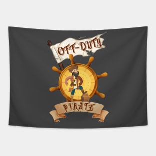 Off-Duty Pirate Tapestry