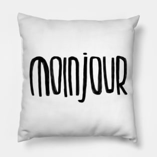 Moin + Bonjour = Moinjour Pillow
