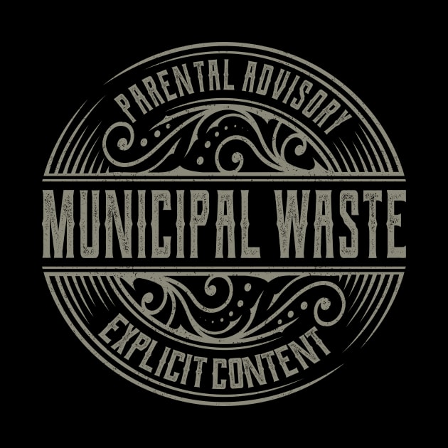 Municipal Waste Vintage Ornament by irbey