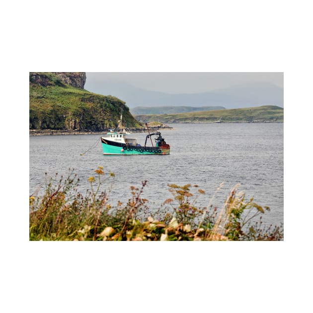 Moored fishing boat at Portnalong -  Isle of Skye, Scotland by richflintphoto