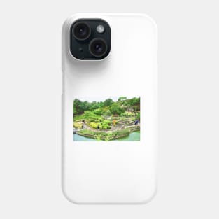 zen japanese garden park in ecopop landscape film Phone Case