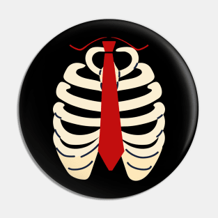 Human Skeleton Costume Pin