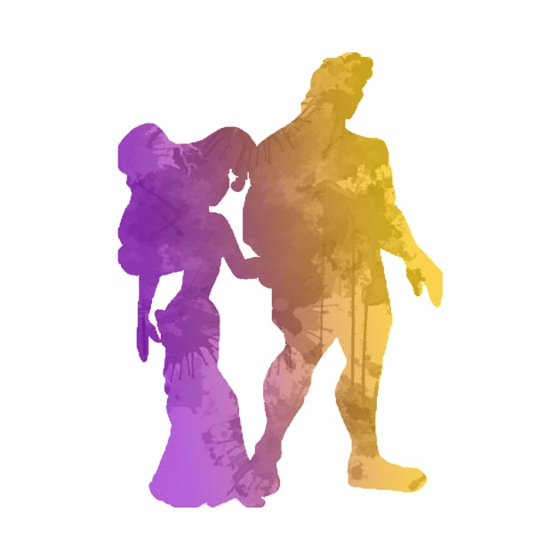 Couple Inspired Silhouette by InspiredShadows