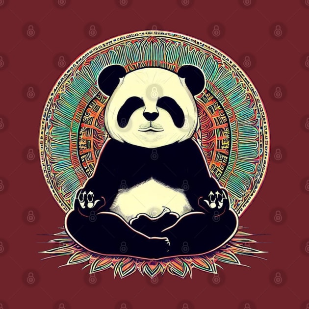 Zen Panda by Phoebe Bird Designs