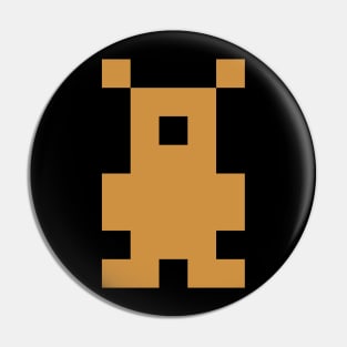 Pixel Teddy Bear Pin