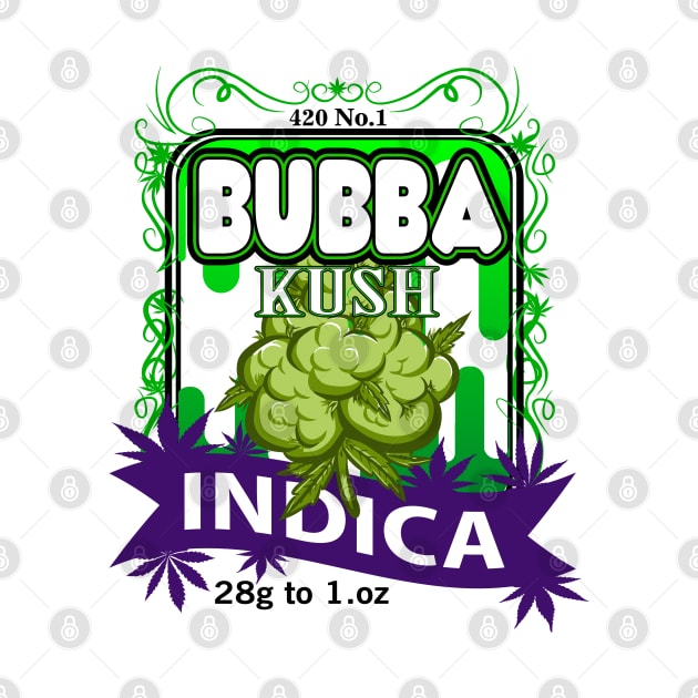 Bubba Kush 420 Strain Logo by Illustrious Graphics 