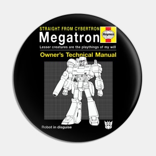 Megatron Haynes Manual Transformers Pin