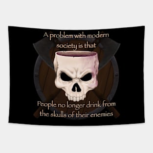 Drink from skull Tapestry