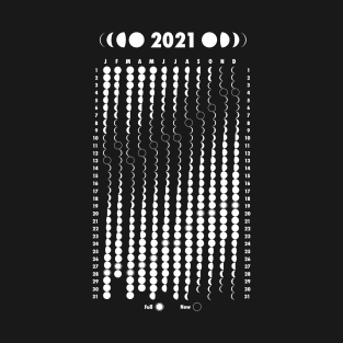 Moon Calendar 2021 T-Shirt