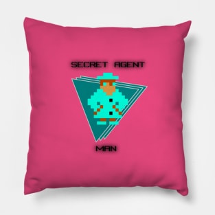 Secret Agent Man Pillow