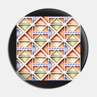 Geometric Pattern, Triangular Motifs Pin