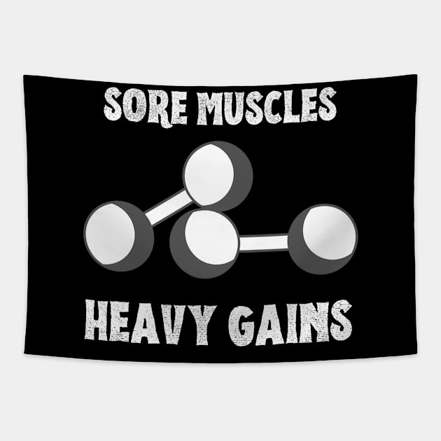 Sore Muscles, Heavy Gains Tapestry by Doddle Art