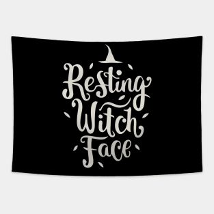 Resting Witch Face Tapestry