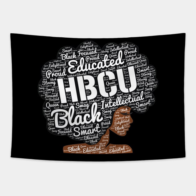 HBCU Natural Hair Afro Tapestry by blackartmattersshop