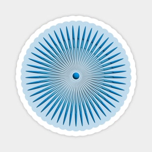 concentric blue Magnet