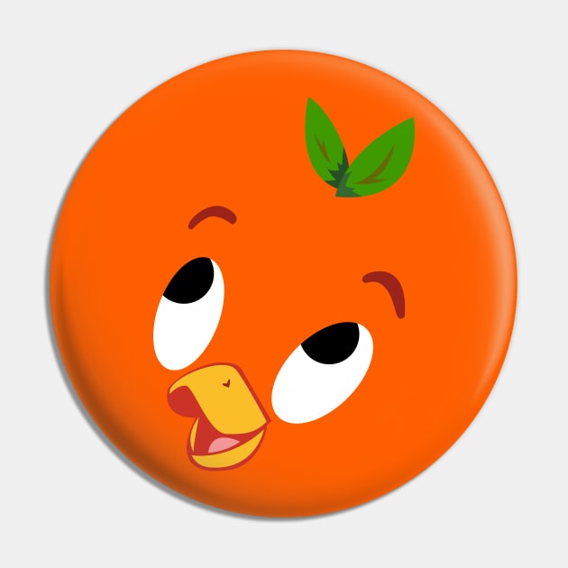 Orange Bird Pin by Merlino Creative