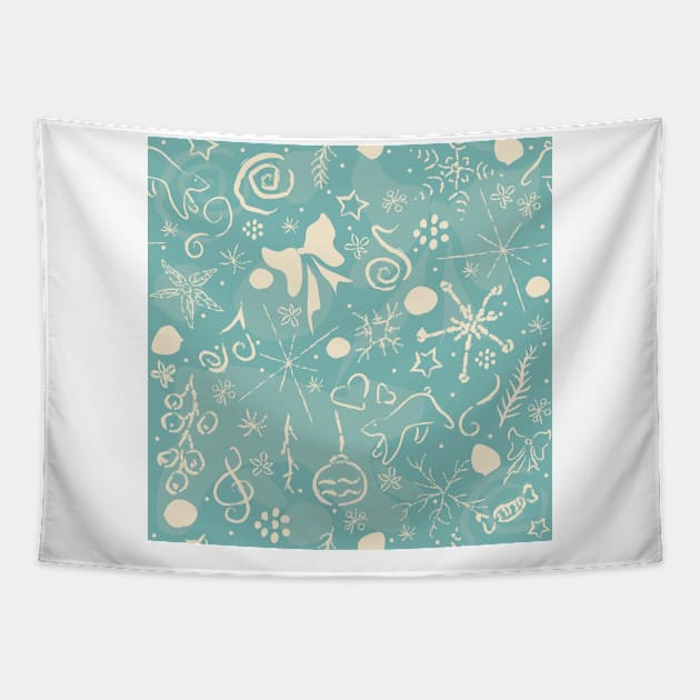 Winter Pattern Tapestry by Kristina Stellar Scandinavian Land