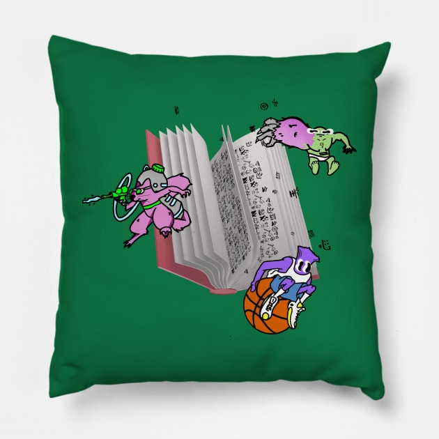 Spamnimals #0005 Pillow by OpsimathArt