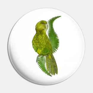 New Zealand Kakapo Pin
