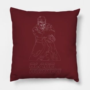 Blade Runner Line Art Pillow